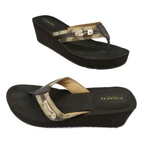 COACH flip flop thong sandals